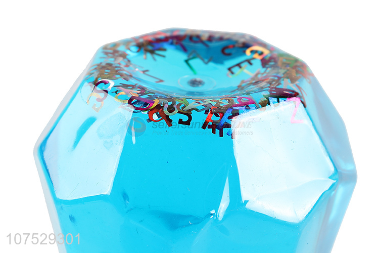 Bottom Price Diamond Shape Bottle Colorful Crystal Slime Kids Crystal Mud Toy