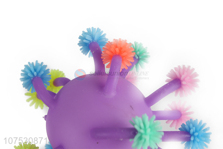 Wholesale led light-up stress puffer ball toy big eyes squeeze ball