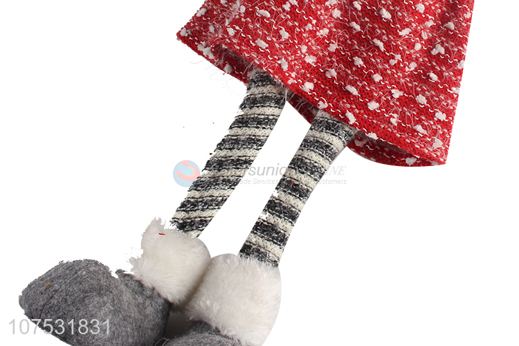 Hot products home decoration handmade standing fabric dolls for souvenir