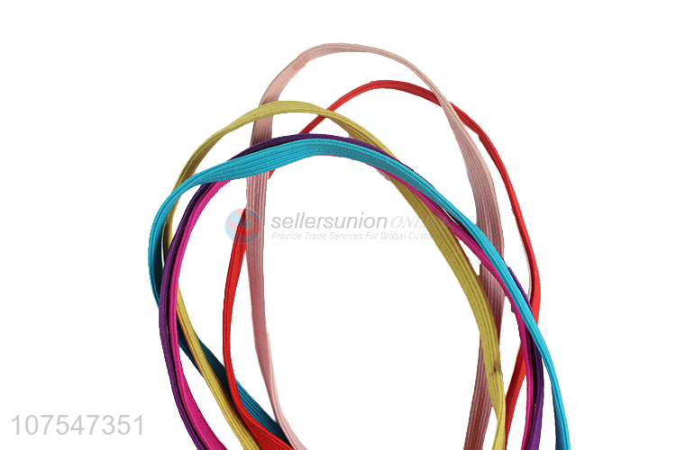 Hot Sale Colorful Elastic Hair Scrunchies Fashion Simple Hair Ring