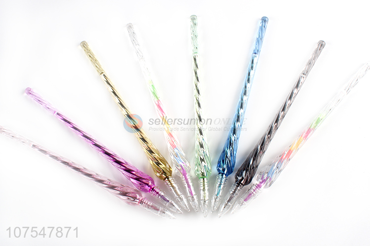 Good sale color gel pen gradient gel ink pen rainbow color gel ink pen