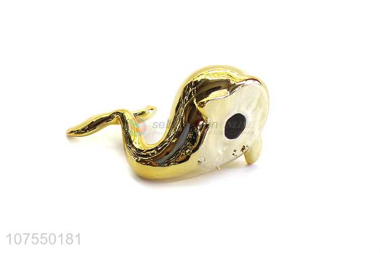 Good Quality Porcelain Crafts Dolphin Ceramic Ornaments For Decoration