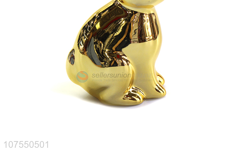 Good Quality Porcelain Crafts Rabbit Ceramic Ornaments For Decoration