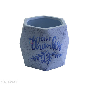 Best Quality Blue Ceramic Flowerpot Fashion Home Decoration