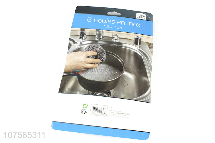 Top Selling Stainless Steel Wire Scourerr Kitchen Cleaning Ball Set