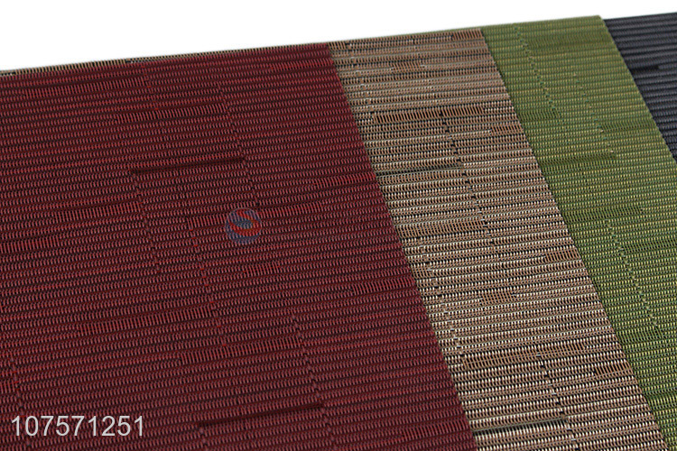 Best selling heat resistant dining table mat anti-slip pvc placemat