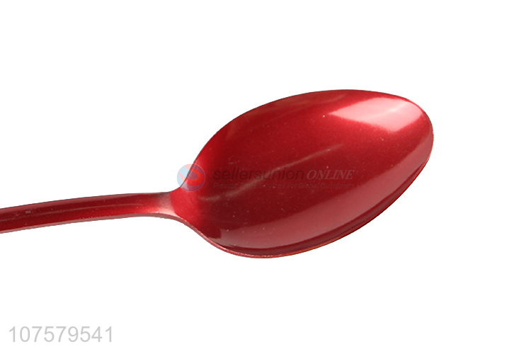 New arrival colored large stainless iron serving spoon for buffet and restaurant