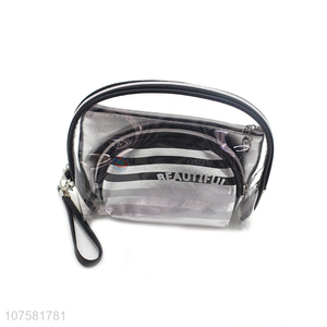 Hot products transparent pvc makeup bag cosmetic case for women