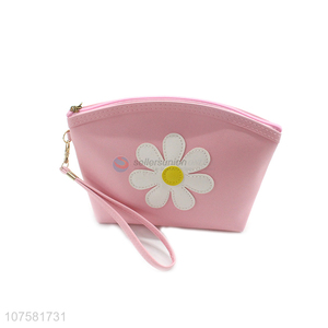 High quality flower cosmetic bag travel toiletry bag