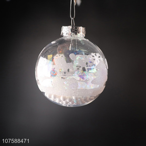 Fashion Design Transparent Christmas Ball For Christmas Decoration