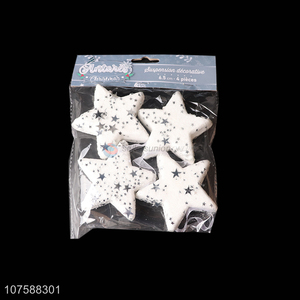 Good Sale 4 Pieces Foam Stars Christmas Decoration Ornaments