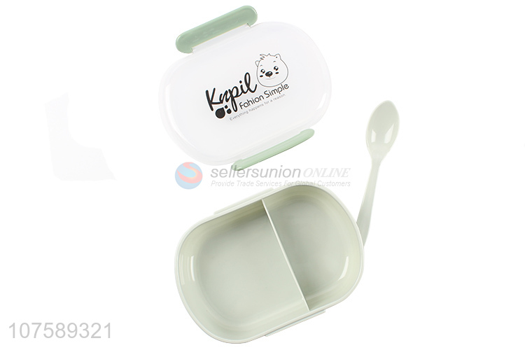 Wholesale Fashion Plastic Lunch Box With Spoon Set