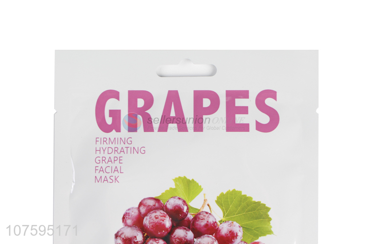 Wholesale Unique Design Firming Hydrating Grape Facial Mask