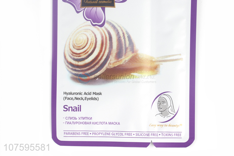 Factory Sell Hyaluronic Acid Mask Snail Liquid Face And Neck Mask