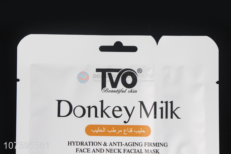 High Sales Donkey Milk Hydration Anti-Aging Firming Face And Neck Mask