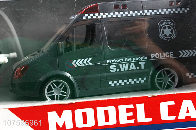 Latest design 4-way remote control regimental police car with light & music