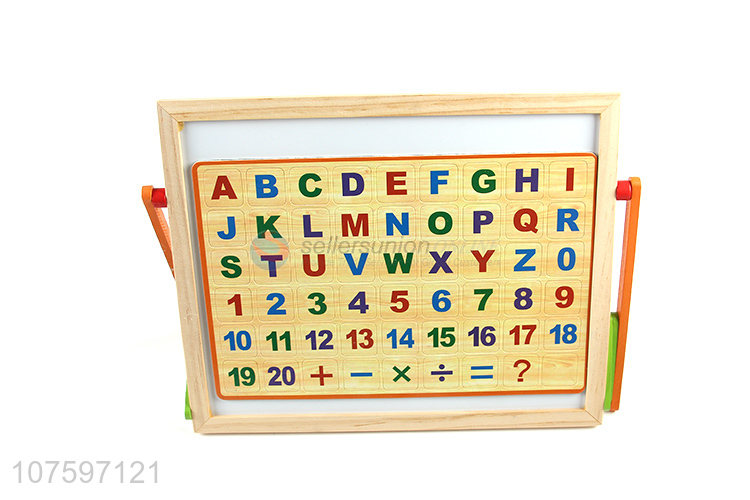 Wholesale popular multifunction wooden drawing board toy set for kids