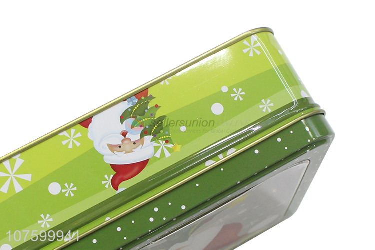 Good Sale Colorful Christmas Gift Box Square Tin Box Candy Box