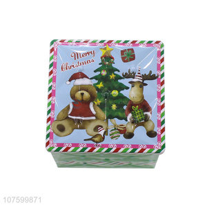 Good Sale Christmas Gift Packing Tin Box Candy Box Storage Box