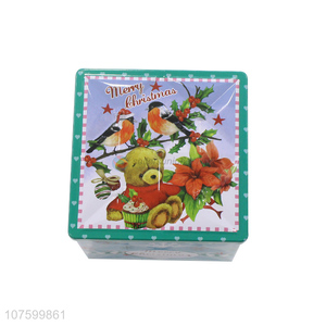 Hot Selling Colorful Christmas Tin Box Candy Jewelry Storage Box