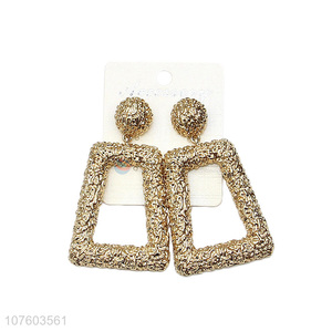 Good sale geometric chunky alloy statement earrings alloy ear studs