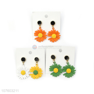 Hot sale fashion daisy earrings daisy ear studs flower earrings