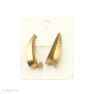 Low price chunky alloy earrings stylish hoop alloy earrings