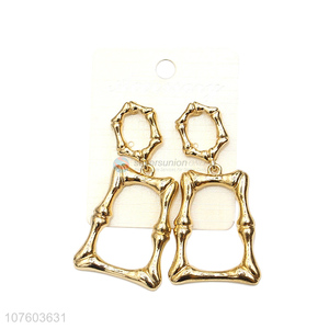 Popular products geometric chunky alloy statement earrings stud earrings