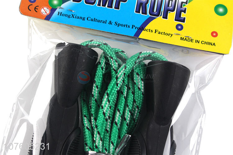High Sales Plastic Handles Jump with Nylon Rope Fitness Skipping Rope