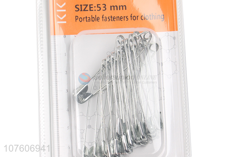 High Quality Silver Metal Safety Pins Garment Accessories