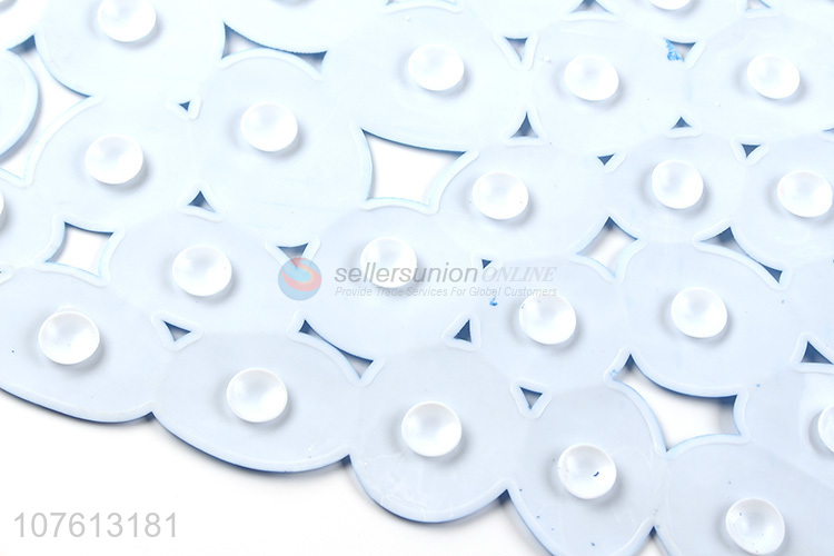 Fashion design waterdrop stone bath mat 100% pvc shower mat