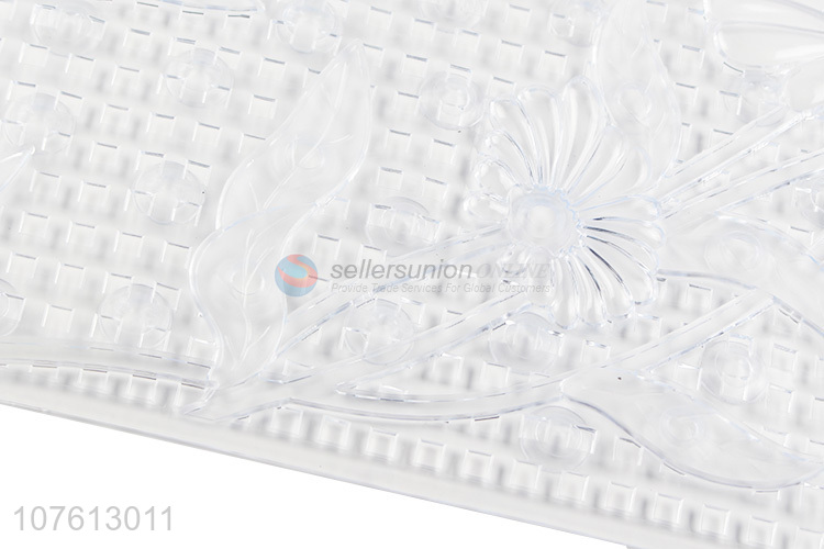 Most popular clear sunflower non-slip pvc bath tub mat for bathroom