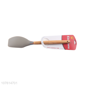 Hot selling wooden handle silicone baking spatula baking tools
