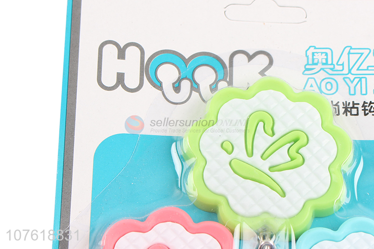 New productscute design plastic adhesive hooks for kitchen and bathroom