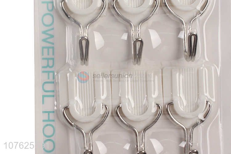 Low price traceless wall mounted coat hanger hook adhesive hooks