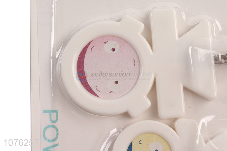 Creative design plastic sticky hook coat hanger key hanger door hook