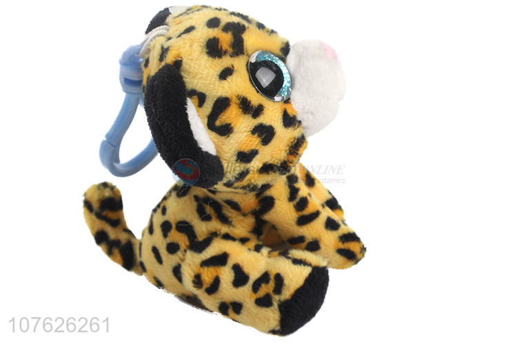 Good Sale Cute Small Leopard Plush Toy With Hook