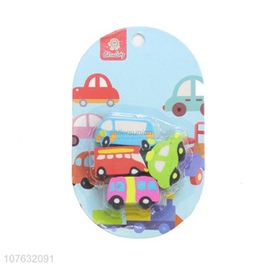 Hot Sale Various Vehicle Shapes Eraser Set For Kids