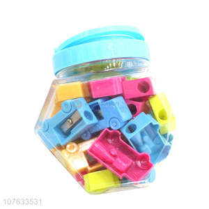 Cartoon Design Colorful Plastic Pencil Sharpener