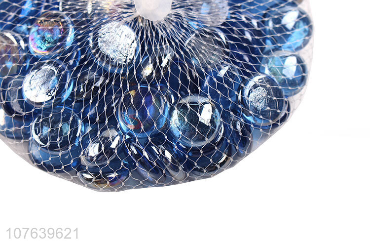 Wholesale light cobalt blue bright flat glass ball