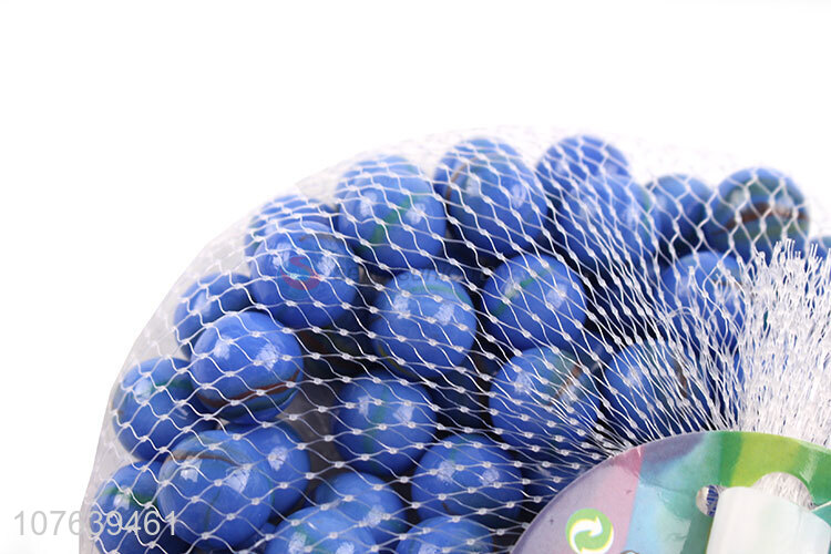 Wholesale milk blue three-flowered glass ball solid ball decoration