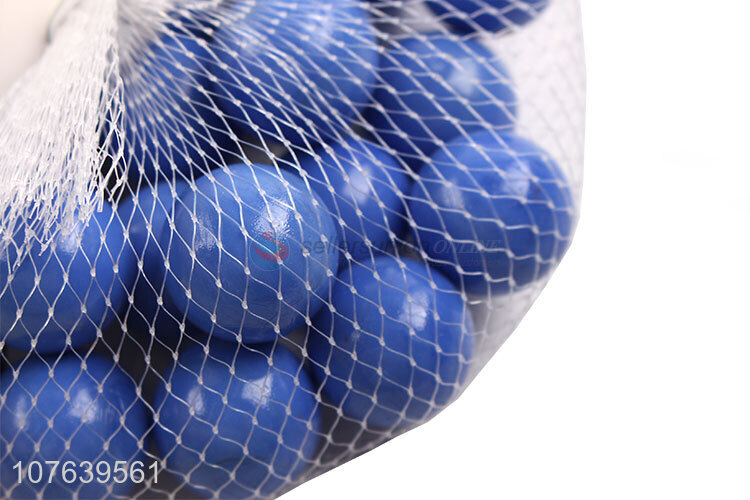 High quality milk blue solid color three-color pattern glass ball