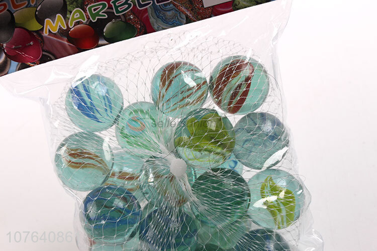 Hot-selling crafts eight-piece transparent glass ball bag of 20 capsules