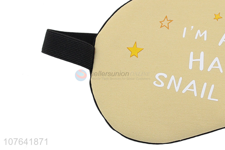 Bottom price cartoon snail ice pack eye mask eyeshades for sleep