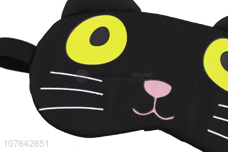 Custom kawaii cartoon cat shape blindfold eye mask blindfold for sleeping