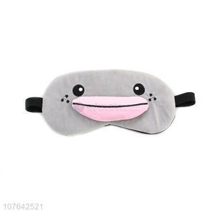 China factory cartoon short plush eye mask cooling eye patch for airline