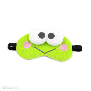 New arrival 3d frog ice pack short plush sleep eye mask for travel