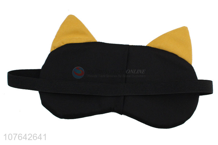 Top seller cartoon cat shape travel airline cooling eye mask eye patch