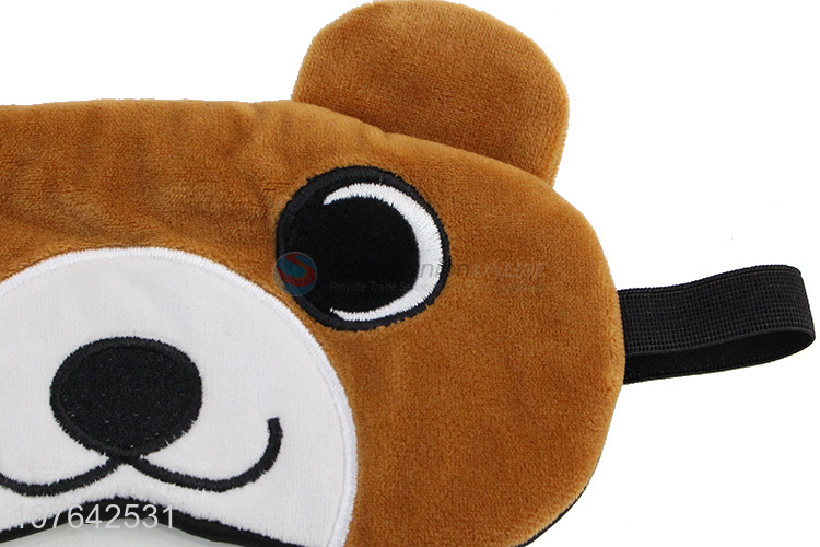 Competitive price cosy cartoon dog sleep eye mask gel eye mask