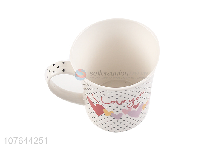 Most popular low price durable ceramic water cup with handle